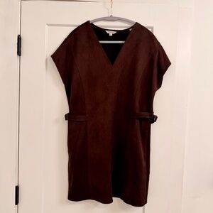 Max Studio London Brown Suede Dress